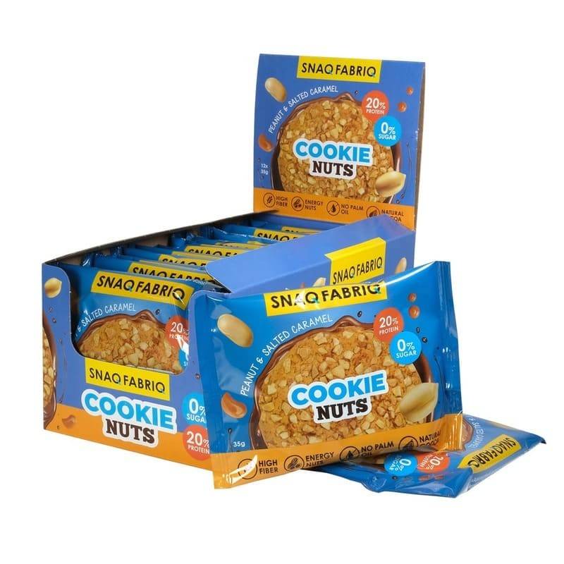 SNAQ FABRIQ - Cookie Nuts (Box Of 12)  Chocolate With Hazelnut