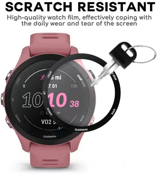4 Pieces - 3D Screen Protector For Garmin Forerunner 255 / Forerunner 265