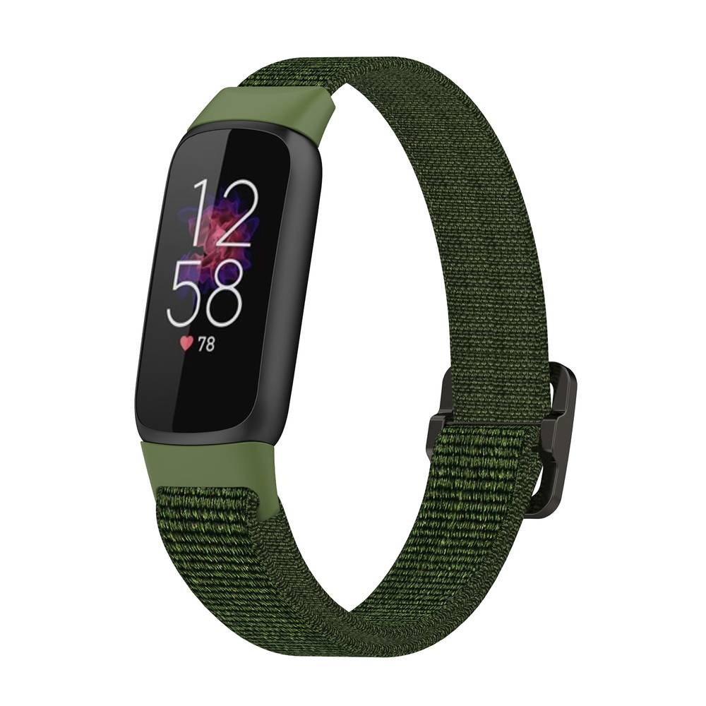 Nylon Replacement Band for Fitbit Luxe Watch  Red