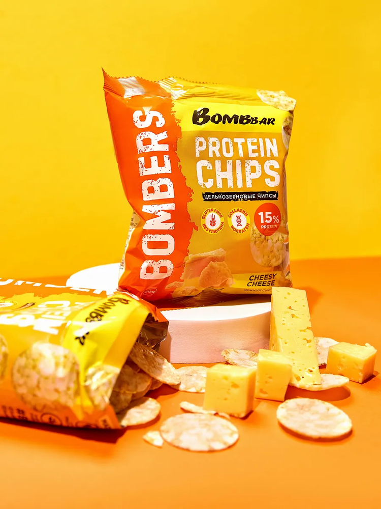 Bombbar - Whole Grain Protein Chips (14 Pieces)  Sweet Chili