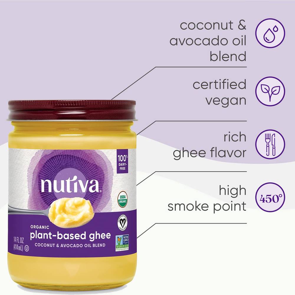 Nutiva Organic Vegan Plant-Based Ghee (414 ml)