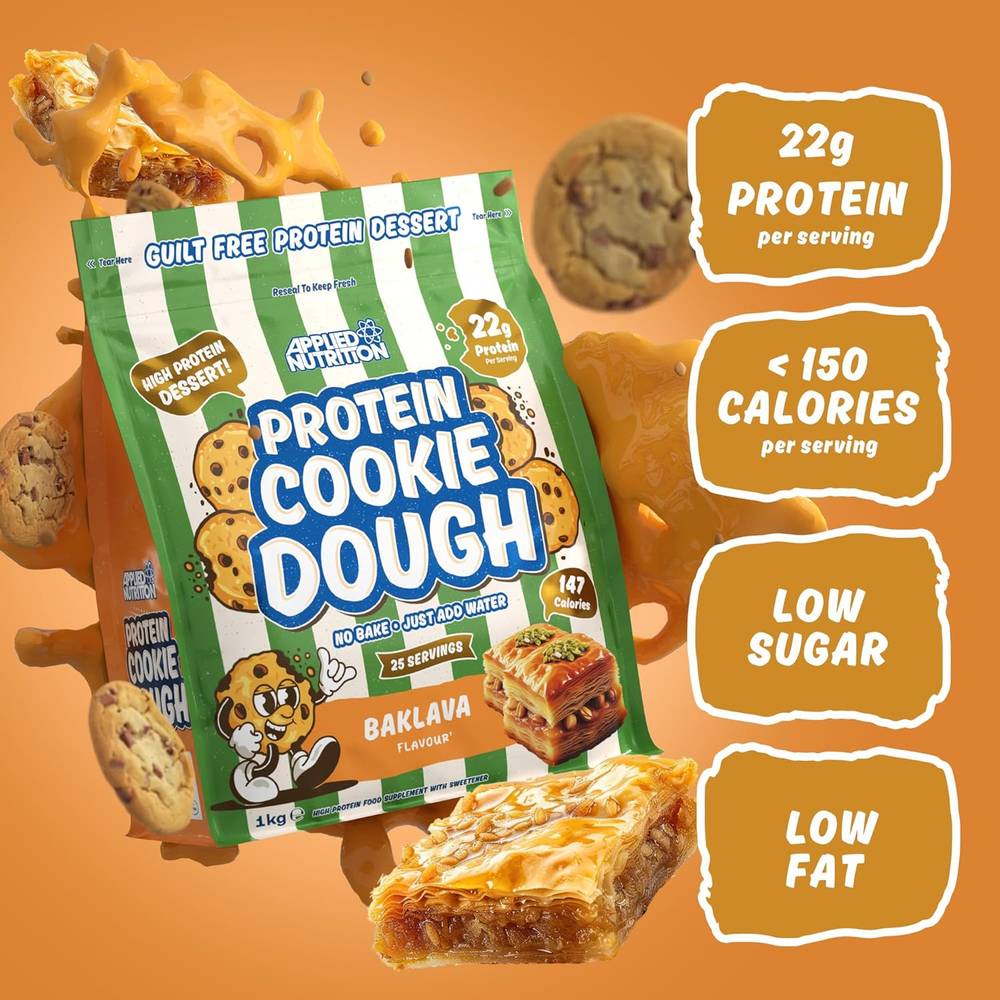  أبلايد نيوتريشن - كوكي دو بروتين (1 كجم) - Applied Nutrition Protein Cookie Dough 