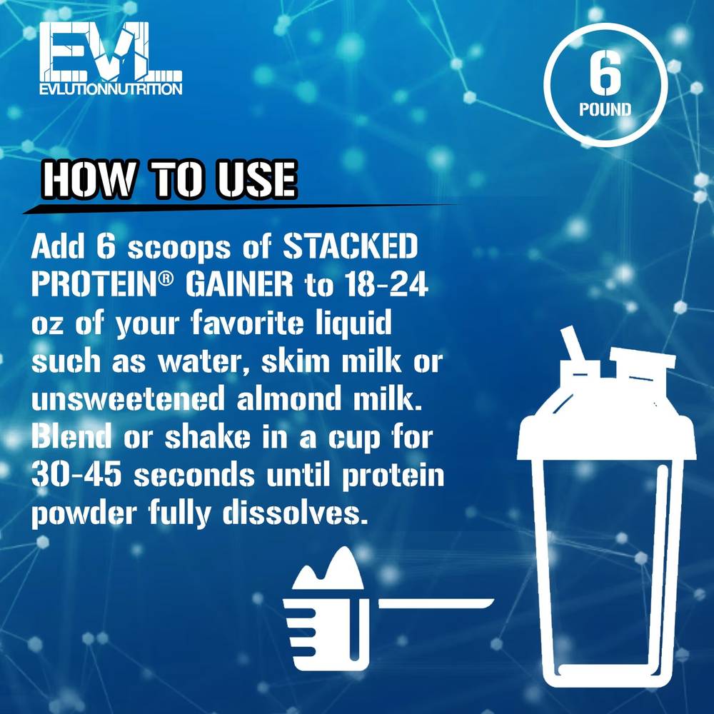 EVLution Nutrition - Stacked Protein Gainer (5.44 kg)