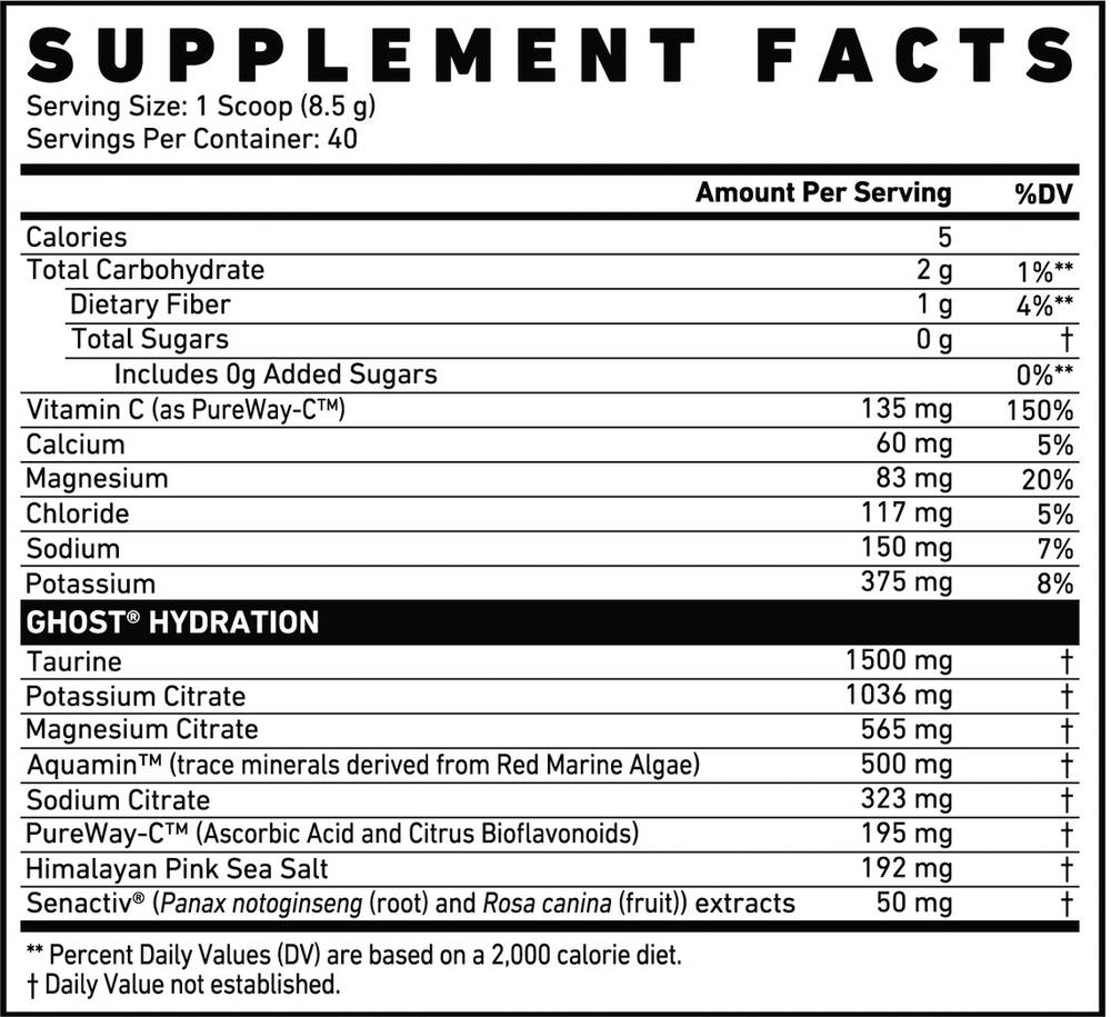 Ghost - Hydration Electrolytes Powder (340 g )