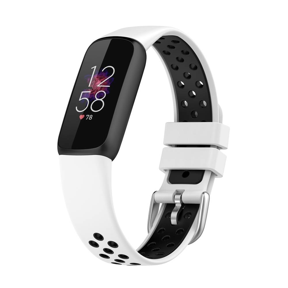 Sport Silicone Replacement Band for Fitbit Luxe  Red_Black