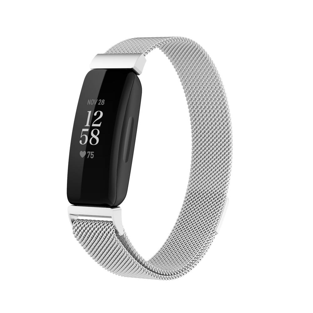 Stainless Steel Replacement Bands for Fitbit Inspire 2 Watch  Silver