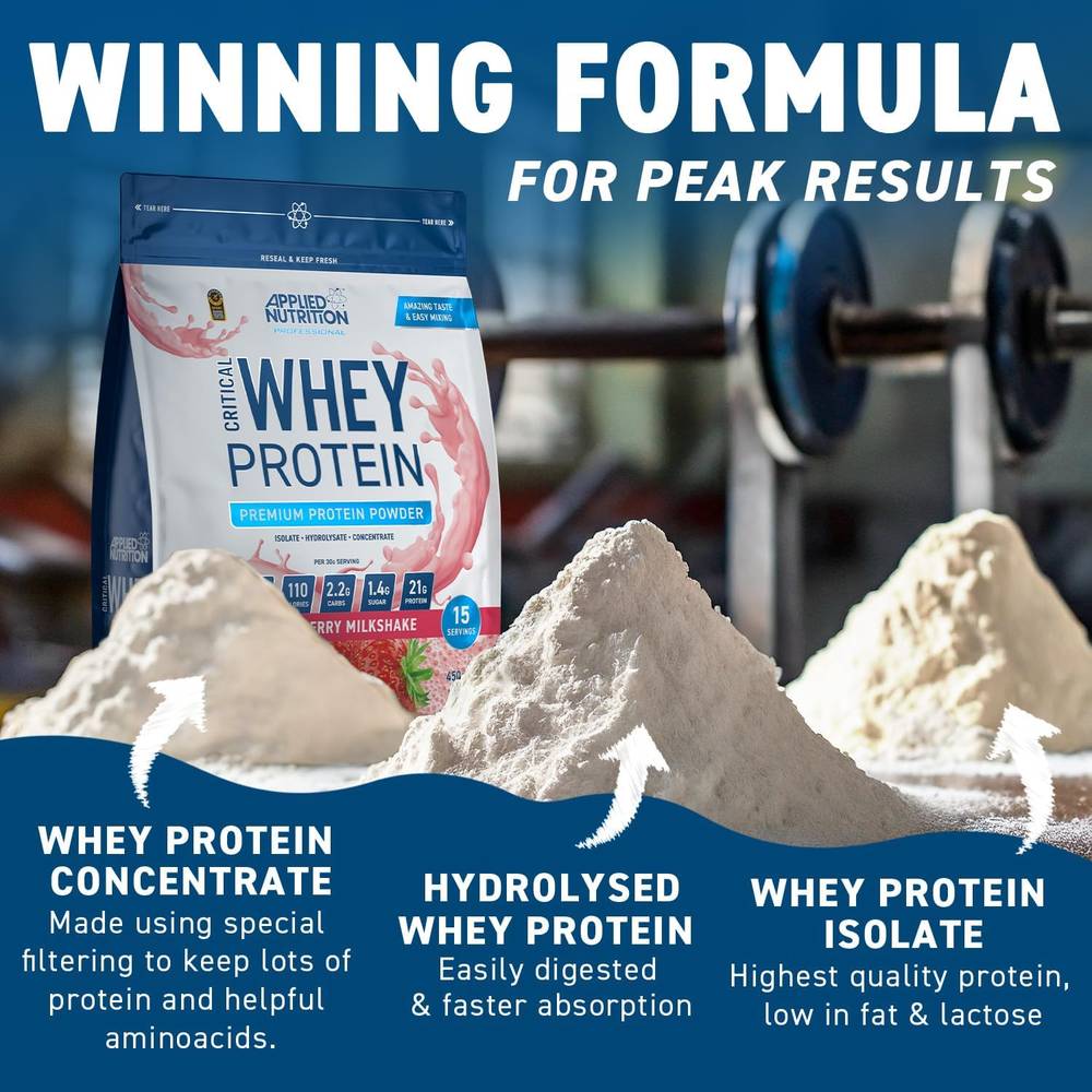 Applied Nutrition Critical Whey Protein (450g)   Vanilla Ice Cream