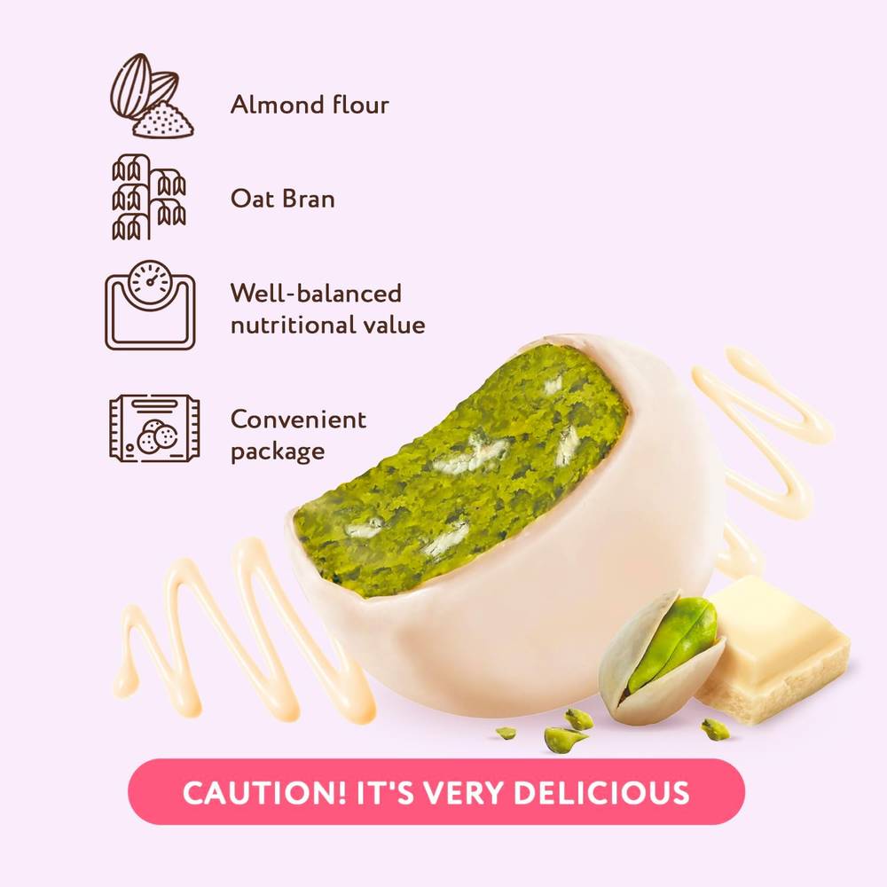 Fitness Shock - Protein Brownie (10 Pcs)  Pistachio