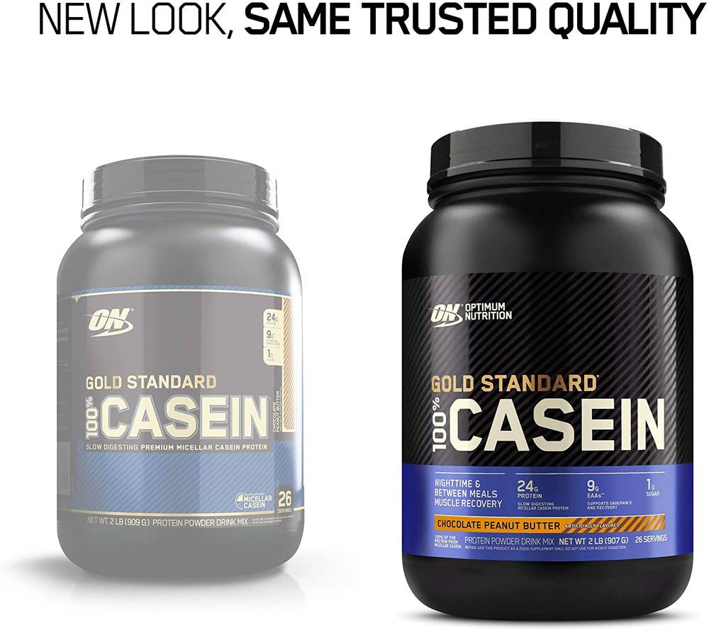 Optimum Nutrition Gold Standard 100% Micellar Casein Protein Powder  Vanilla  4 LB