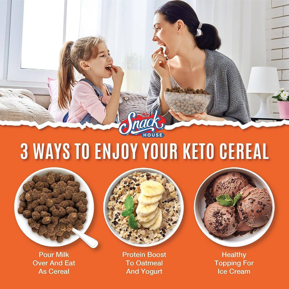 Snack House - Keto Cereal Healthy Breakfast (8 pieces)  Nacho Cheese