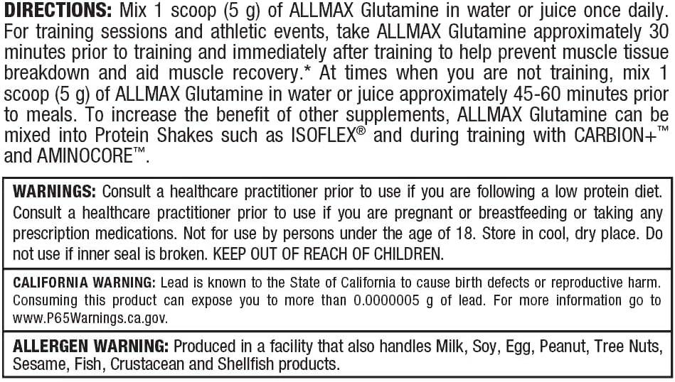 ALLMAX Essentials - Glutamine (400 g)