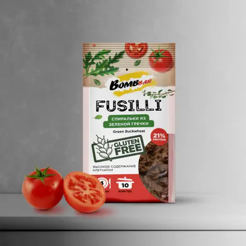Bombbar - Fusilli Healthy Pasta (250g)  Red Lentil