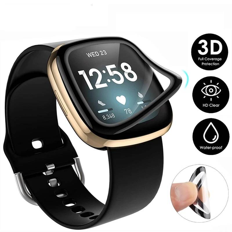 4 Pieces - Screen Protector for Fitbit Versa 3 /  Sense Watches