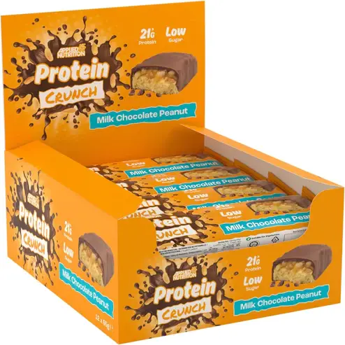 Applied Nutrition - Protein Crunch Bar (12 pieces)  Milk Chocolate Peanut