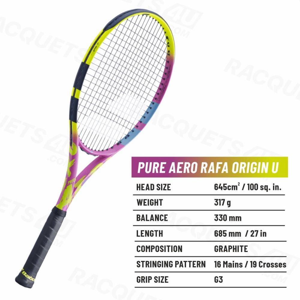 (Babolat Tennis Racket Pure Aero Rafa Origin (Unstrung  G2