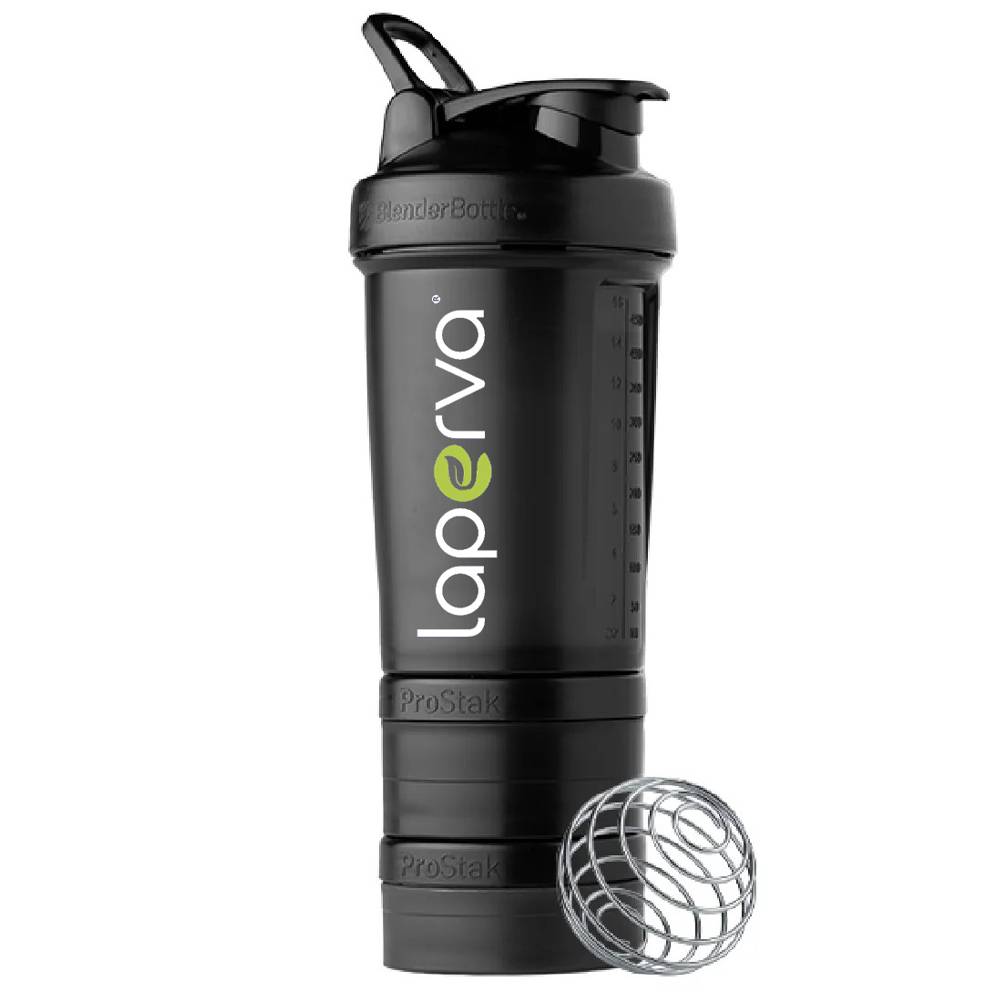 Laperva Blender Bottle - ProStak Shaker & Storage Protein (651 ml)