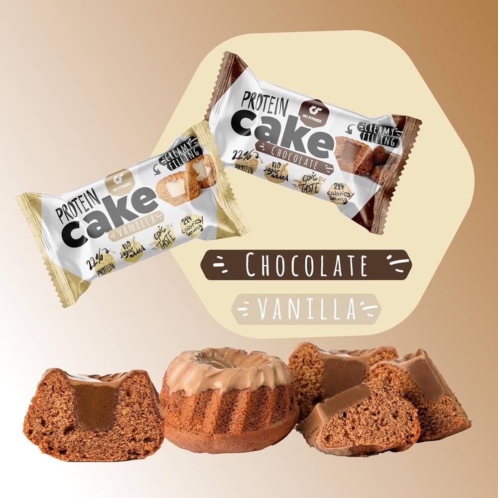 Go Fitness Nutrition - Protein Cake (12 pcs)  Vanilla