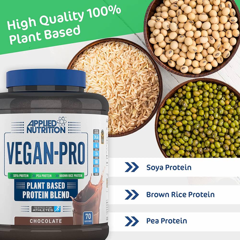Applied Nutrition Vegan Pro - Plant Based Protein (2 kg)  Gourmet Chocolate