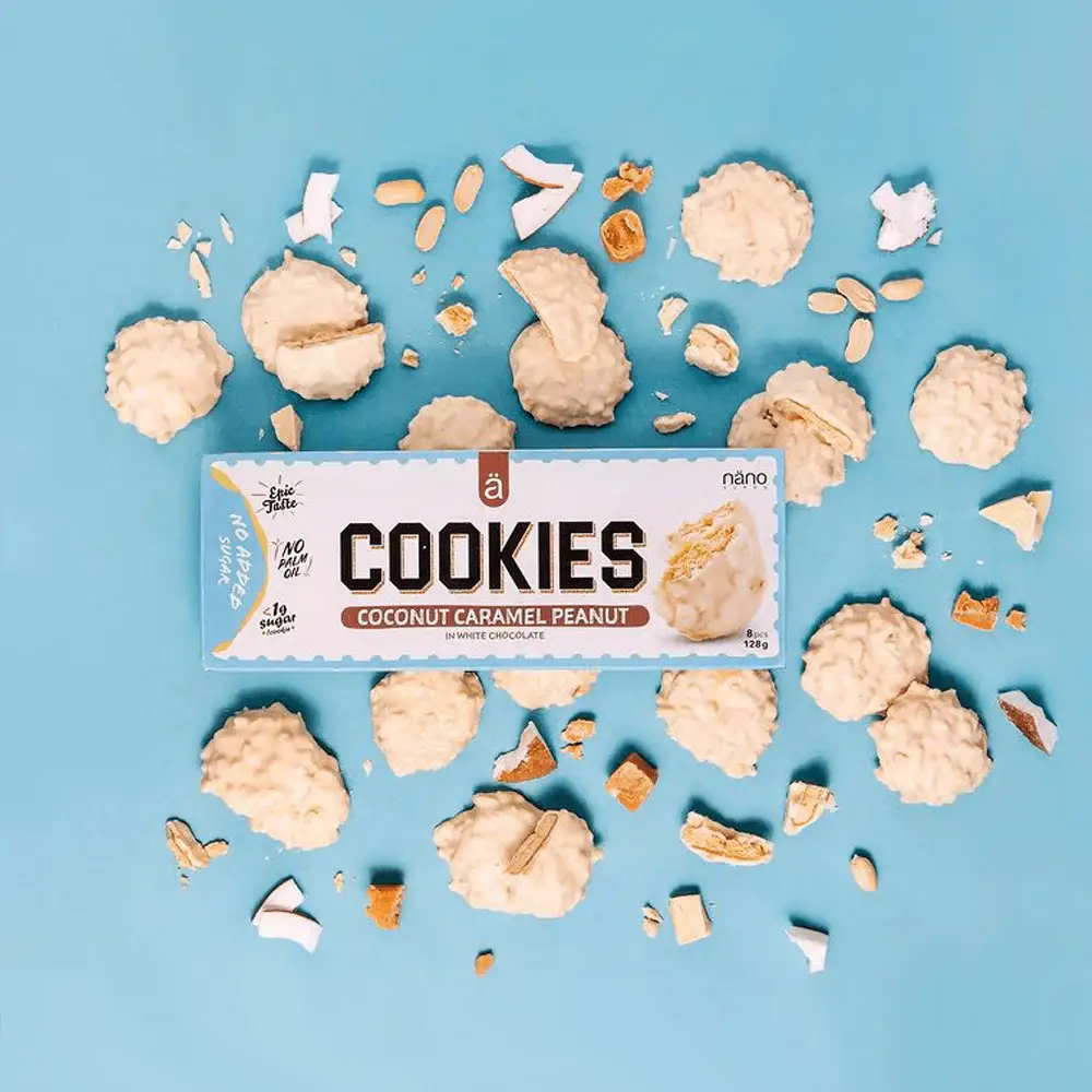 Nano Supps - Cookies Sugar Free (3 pcs)  Coconut Caramel Peanut