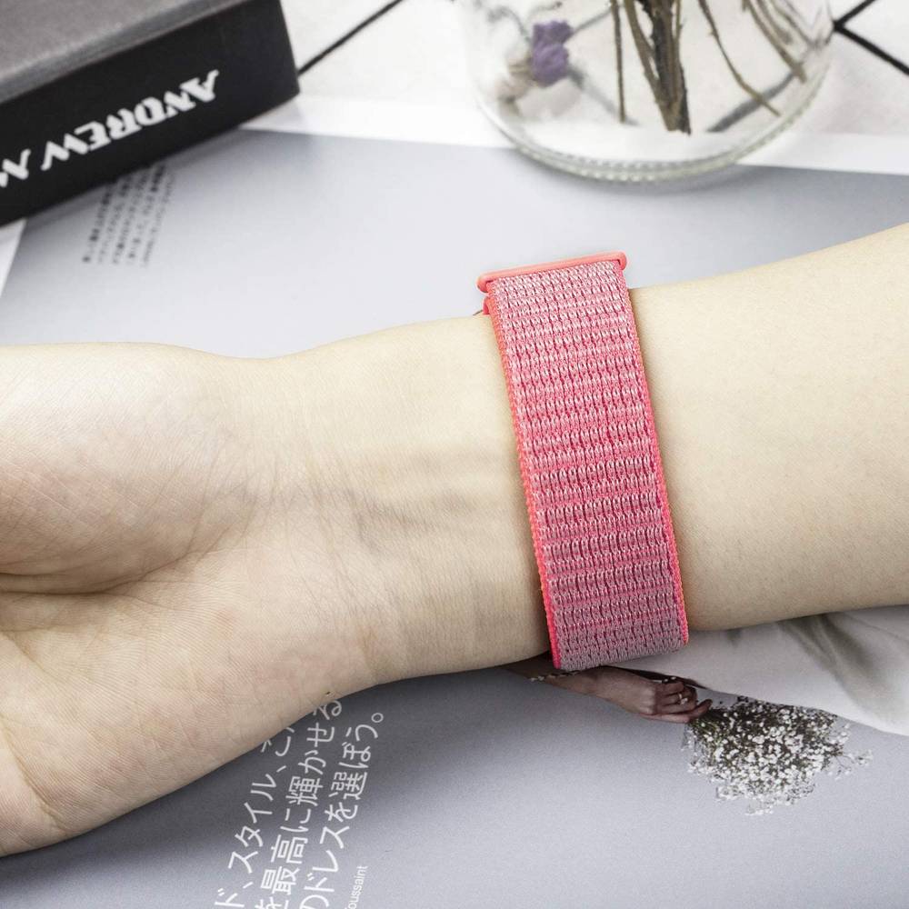 Nylon Fabric Replacement Bands for Polar Vantage M/Vantage M2/Grit X   Pink