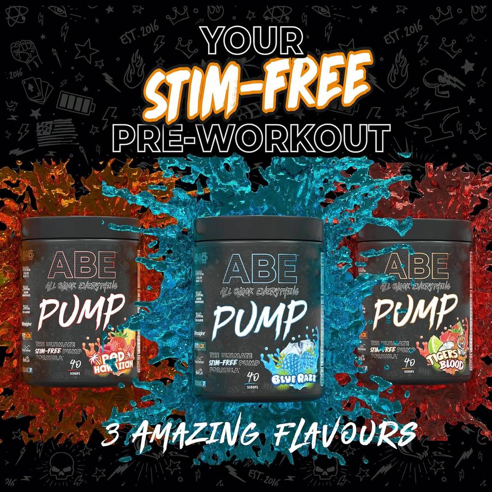 Applied Nutrition - ABE Pump Pre Workout (40 serving)  Icy Blue Raz