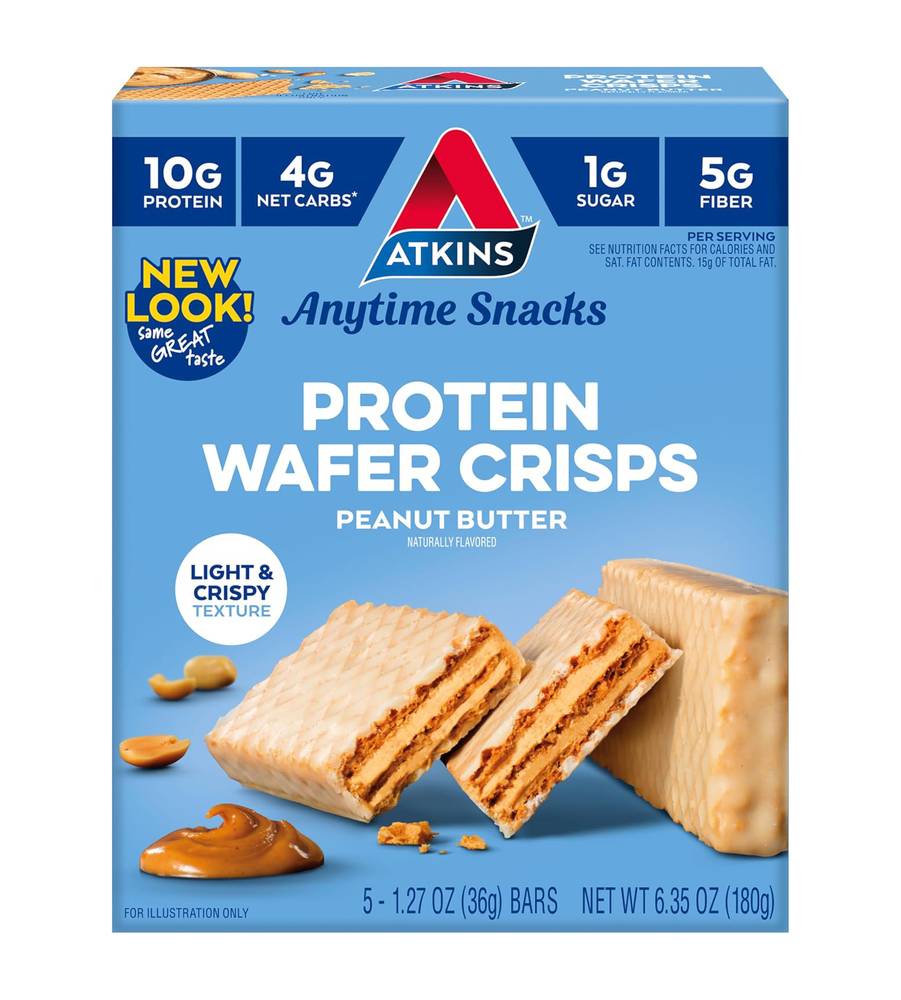  اتكينز - ويفر بروتين كريسبي (5 حبات) - Atkins Protein Wafer Crisps 