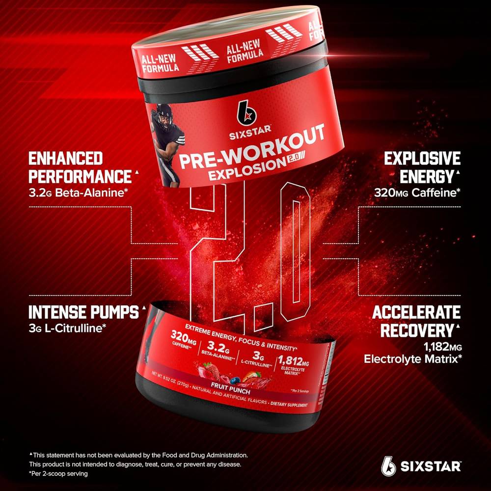 Six Star - Explosion 2.0 Pre-Workout Powder (270g)