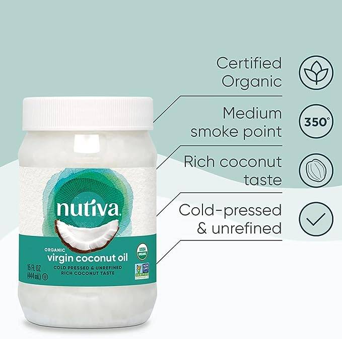 Nutiva Organic Virgin Coconut Oil (444 ml)