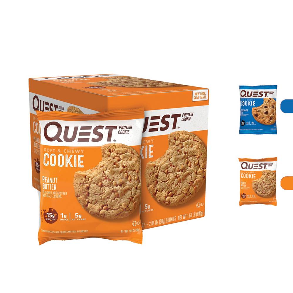 Quest Nutrition - Protein Cookie (12 Pack)  Chocolate Chip