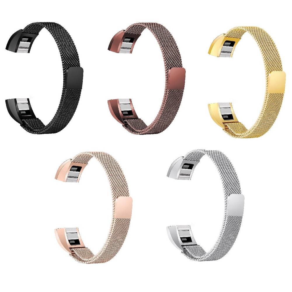 Replacement Band for Fitbit Alta / Alta HR, Stainless Steel Type   Brown