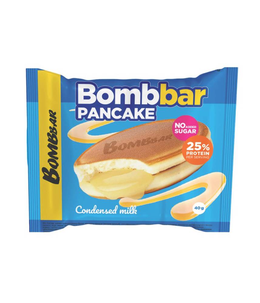  بومب بار - بانكيك البروتين المحشو (10 حبات) - BombBar - Protein Pancake 