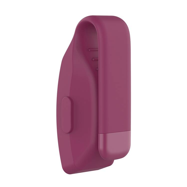 Silicone Clip Holder For Fitbit Inspire / Inspire HR, (Pack of 2)  Sangria / Pink