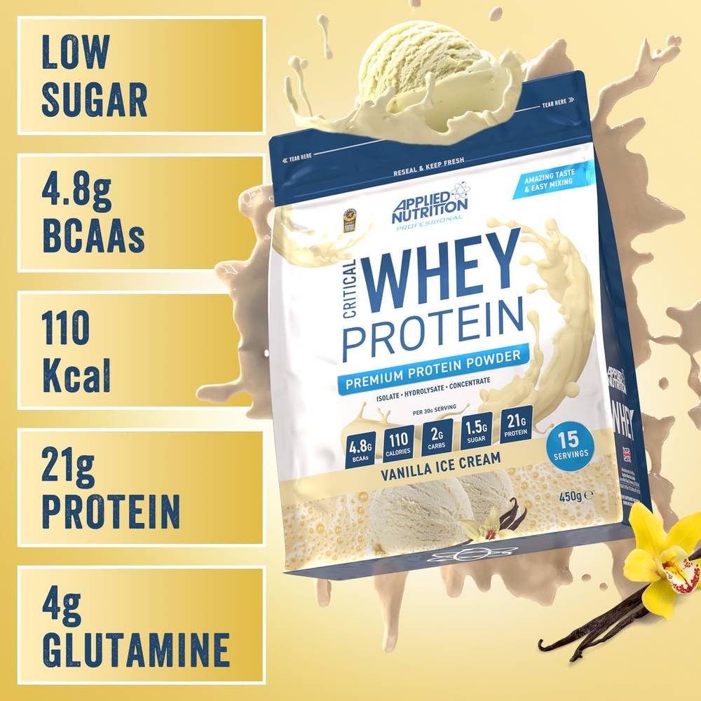 Applied Nutrition Critical Whey Protein (450g)   Vanilla Ice Cream