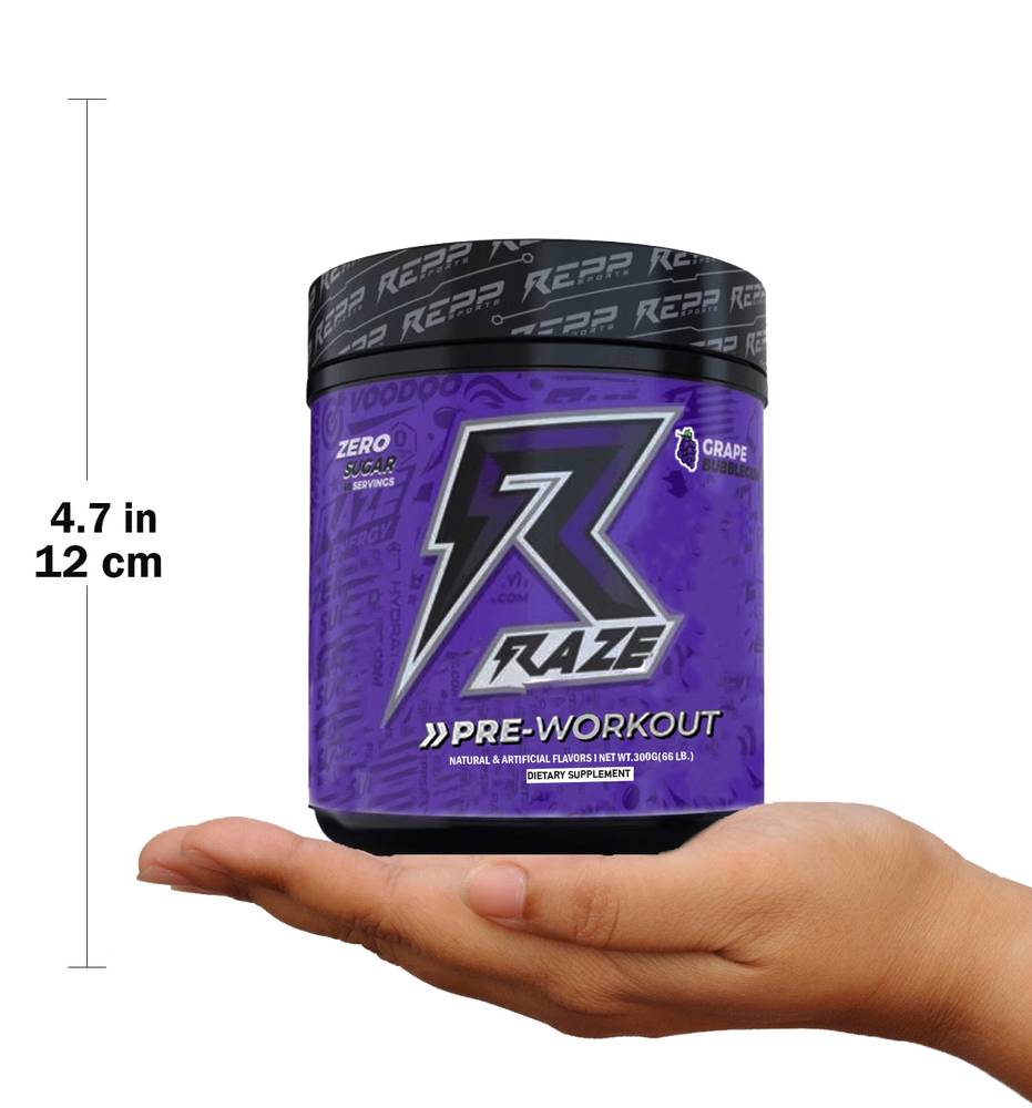 Repp Sports - Raze Pre Workout (30 Servings)  Grape