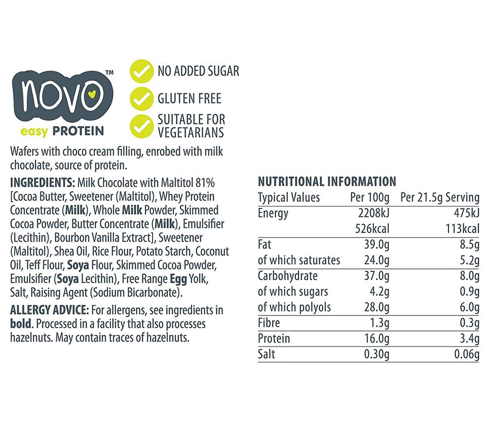 NOVO Protein Break Energy Bar (Box of 16)