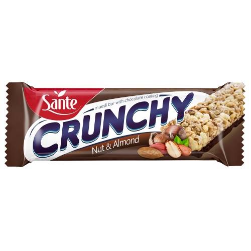  سانتيه - كرانشي بروتين بار  (5 قطع) - Sante Crunchy Protein Bar 