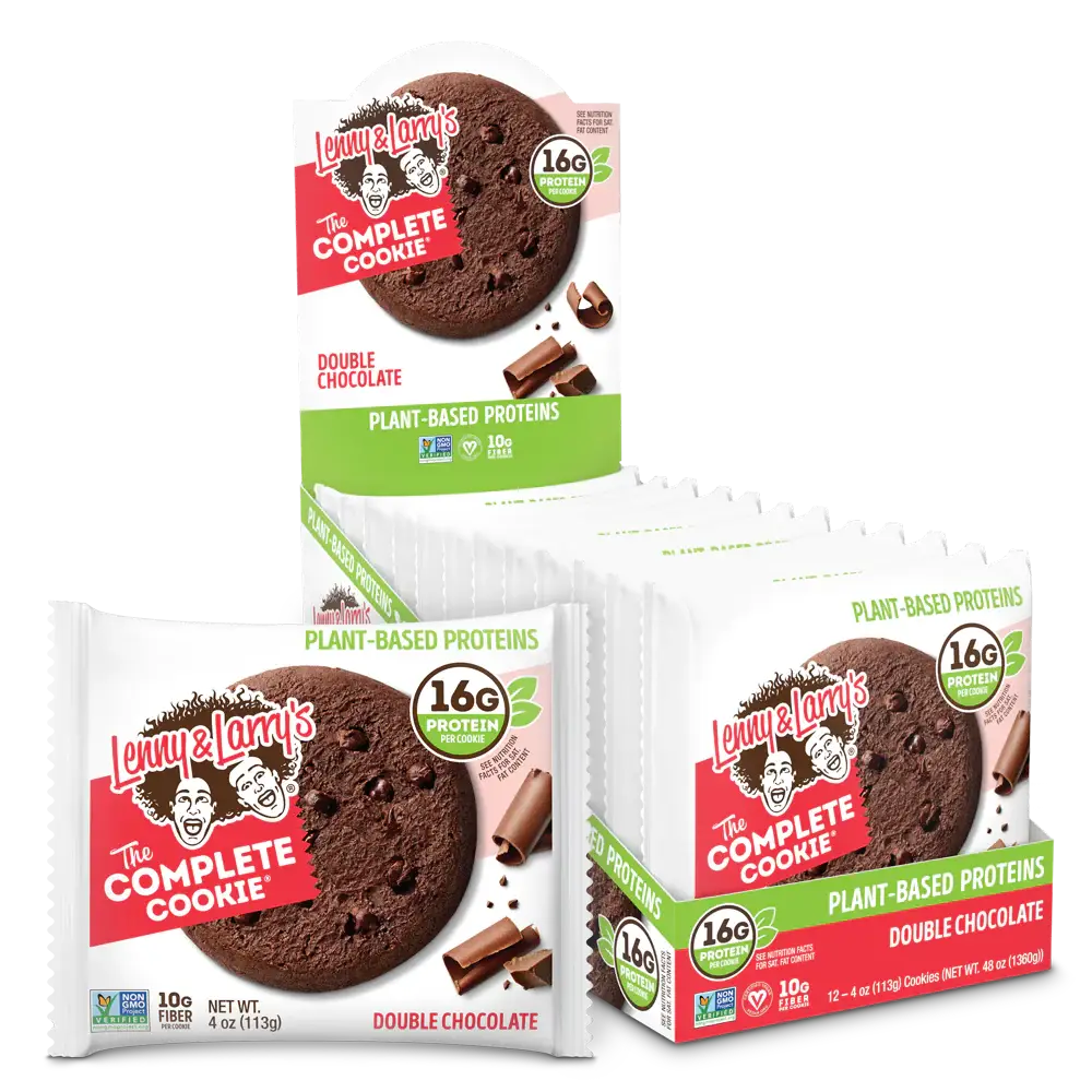  ليني اند لاري - ذا كومبليت كوكيز البروتين النباتي (12 حبة) - Lenny and Larry'S  The Complete Cookie Protein  