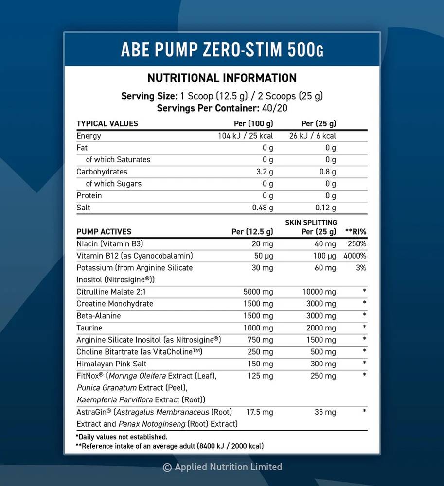  Applied Nutrition - ABE Pump Pre Workout (40 serving) 