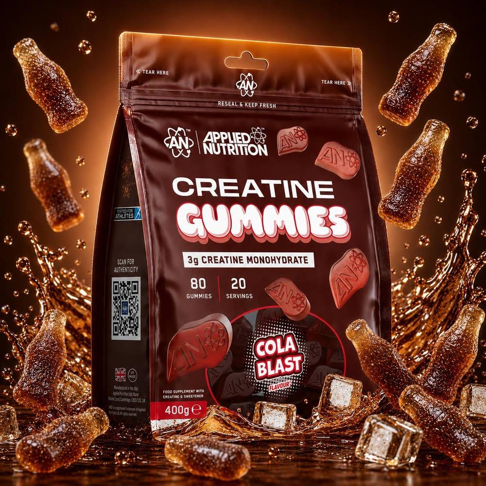  ابلايد نيوترشن - كرياتين مونوهيدرات جميز (400 جم) - Applied Nutrition Creatine Gummies 