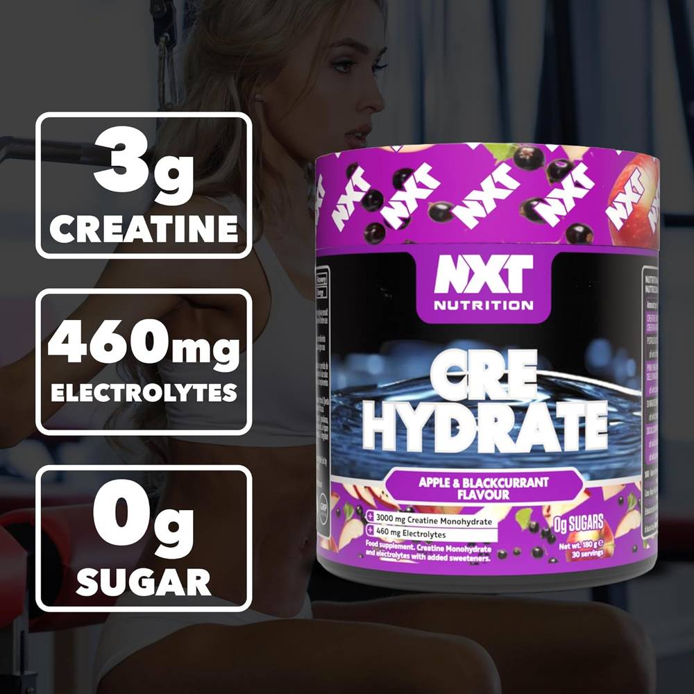 NXT Nutrition - Pure Creatine Hydrate with Electrolytes (180g)  Unflavored