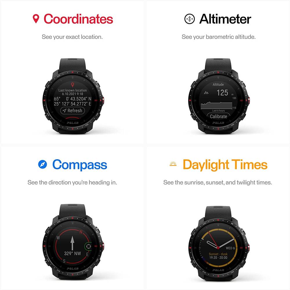 Polar Grit X Pro Sport Watch  Titan Edition