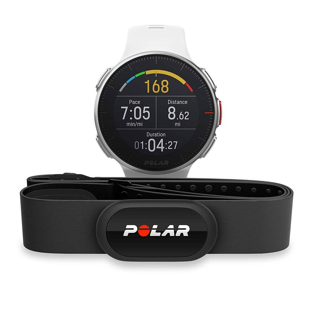 Polar Vantage V Advance Sport Watch  With HRM chest strap, Polar H10  White