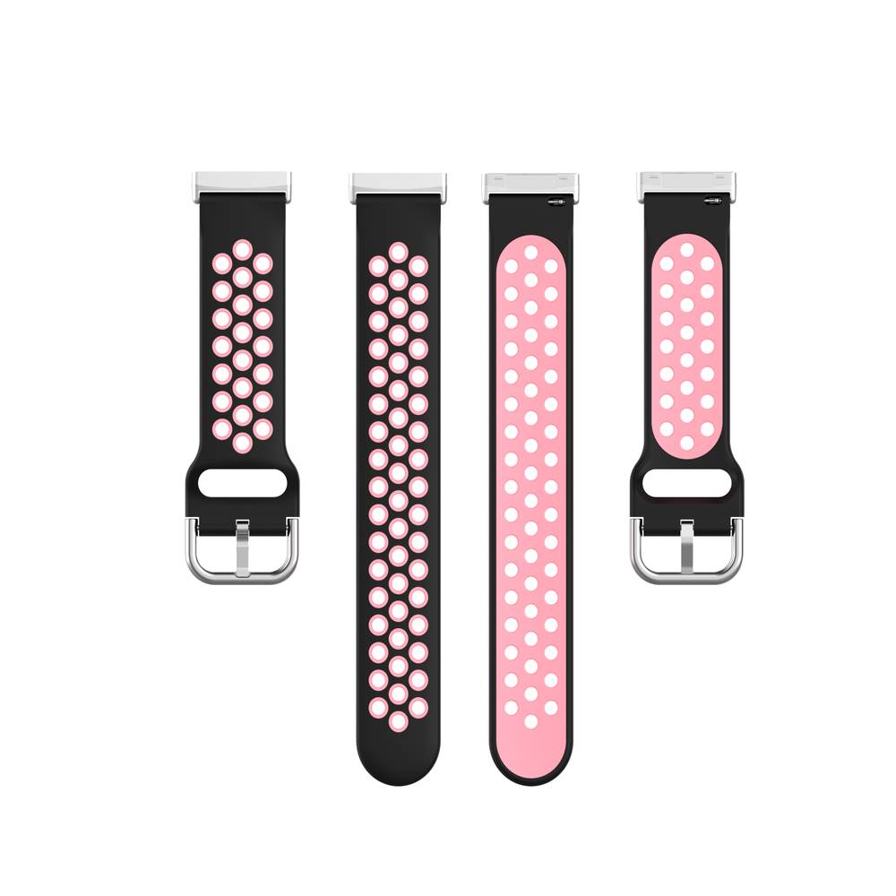 Sport Silicone Replacement Bands for Fitbit Versa 3/ Fitbit Sense Watches  Dark Blue & Grey