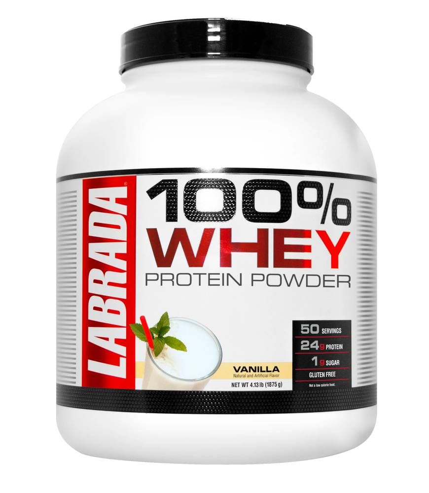  لابرادا نيوتريشن - 100% واي بروتين باودر (4.13 باوند) Labrada Nutrition 100% Whey Protein 