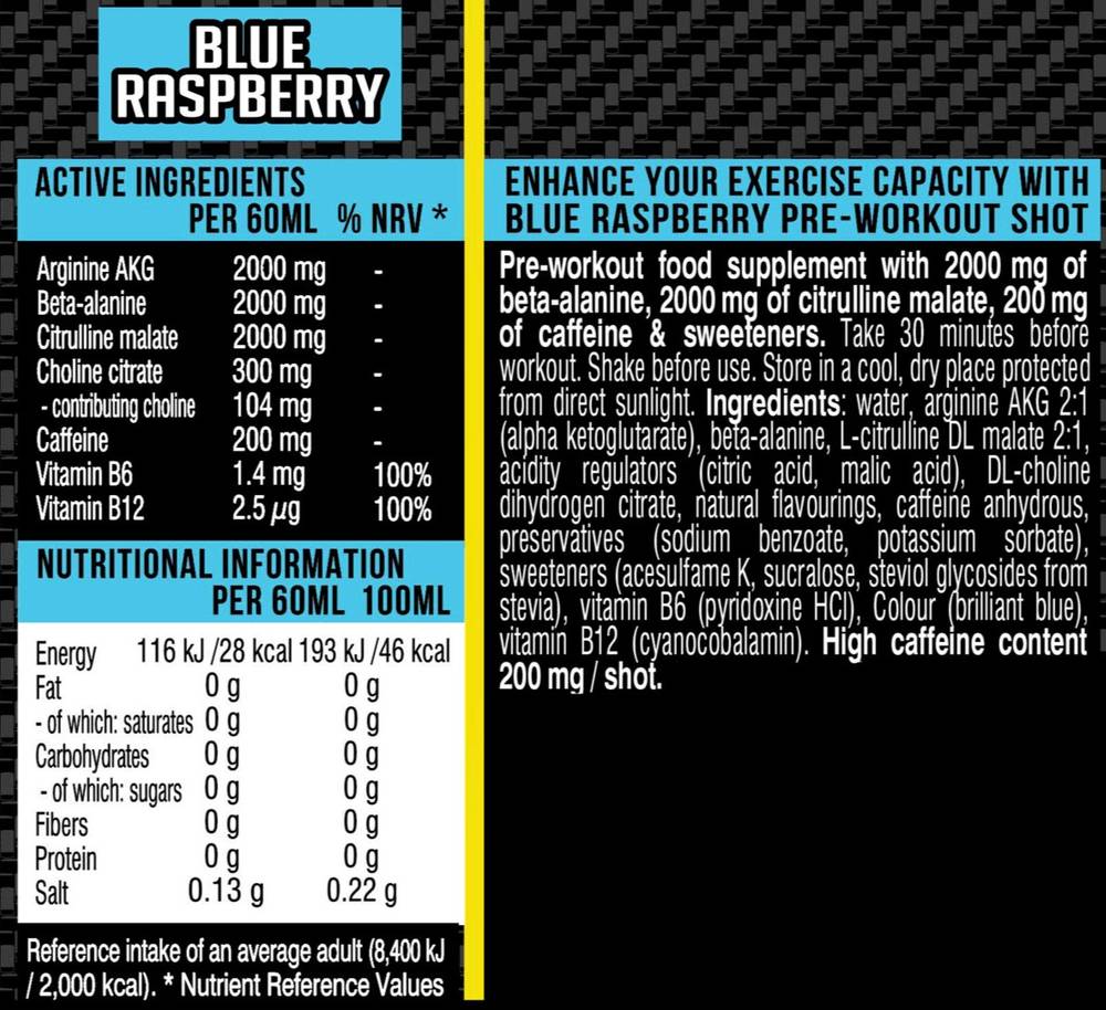  Hype - Xtreme Preworkout Shots (60 ml) 