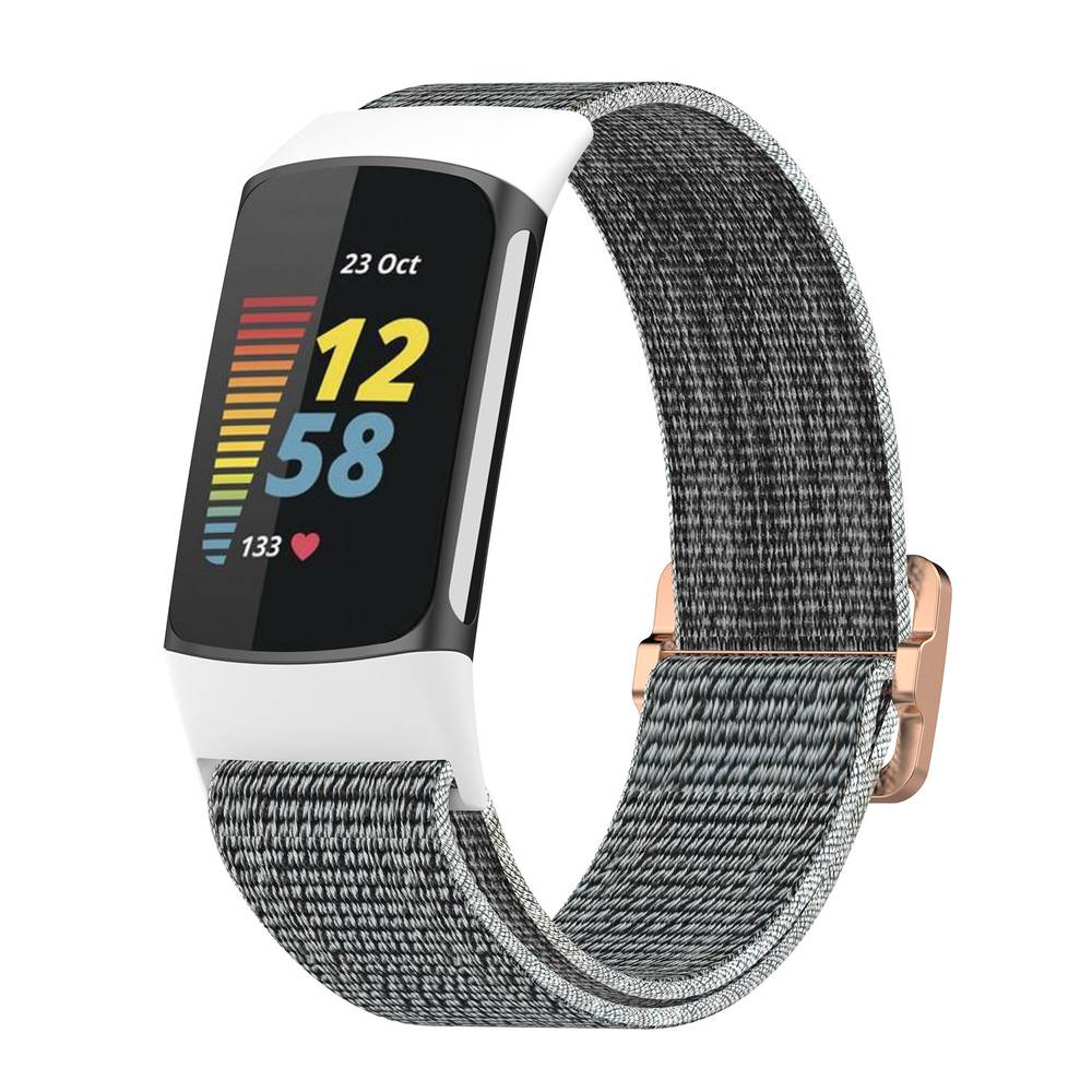 Nylon Replacement Band For Fitbit Charge 5 / Charge 6 Watch  Grey