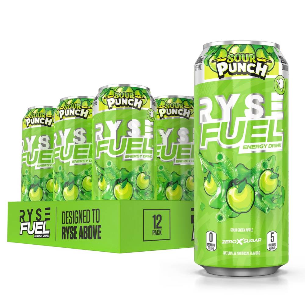  رايس فيول - مشروب الطاقة ما قبل التمرين (12 علبة) - RYSE Fuel Energy Drink 