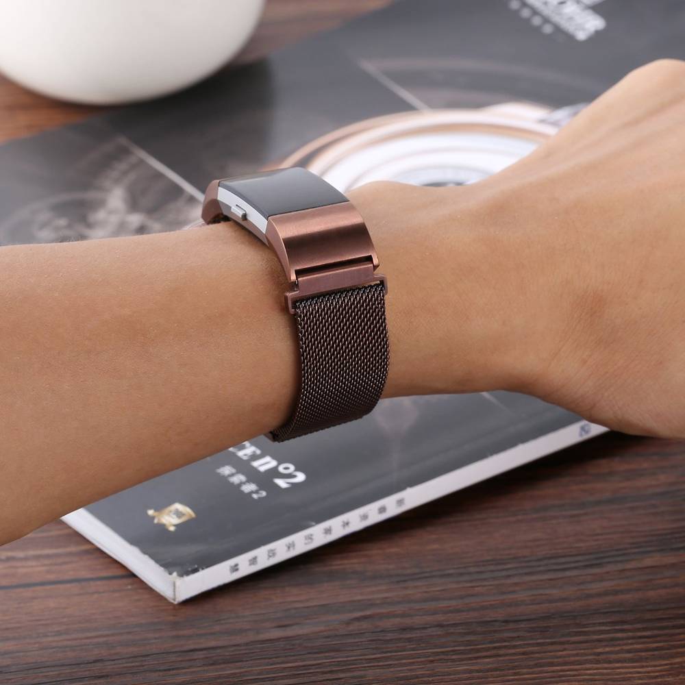 Stainless Steel Replacement Band for Fitbit Charge 2  Black