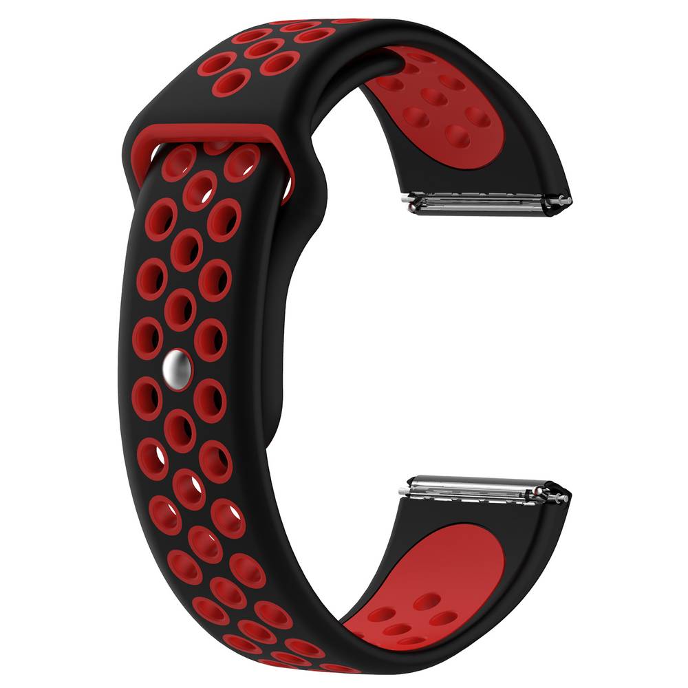 Sport Silicone Replacement Bands for Fitbit Versa / Versa Lite / Versa 2 Watch  Black & Green