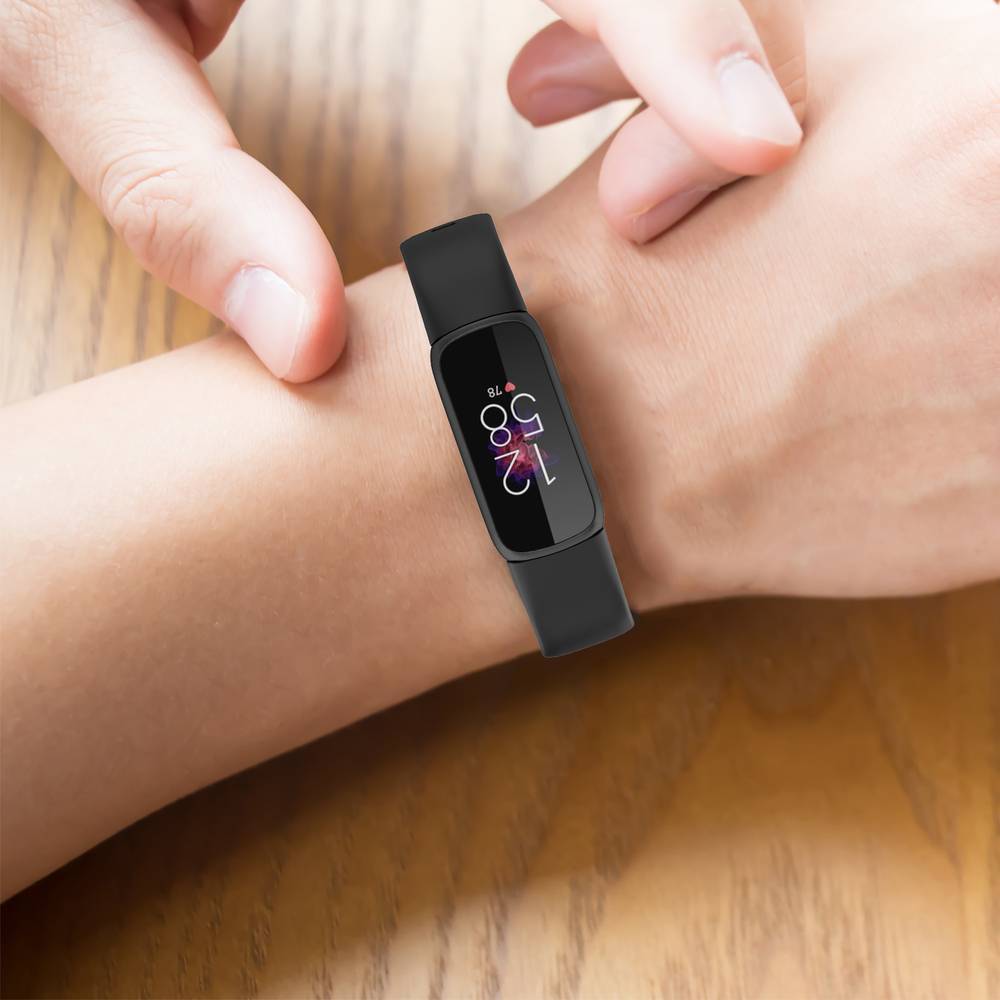 Silicone Classic Replacement Bands for Fitbit Luxe Watch  Ivory